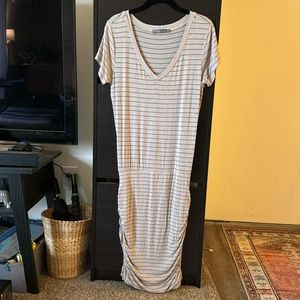 Prana Foundation Dress Cream and Striped Medium